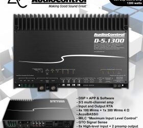 AudioControl D5.1300 - Amplificador Matrix 5 canales DSP