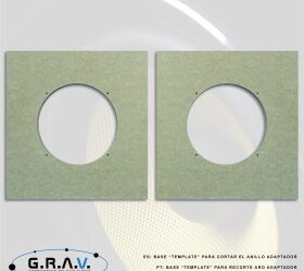 Base para corte de aro adaptador MDF
