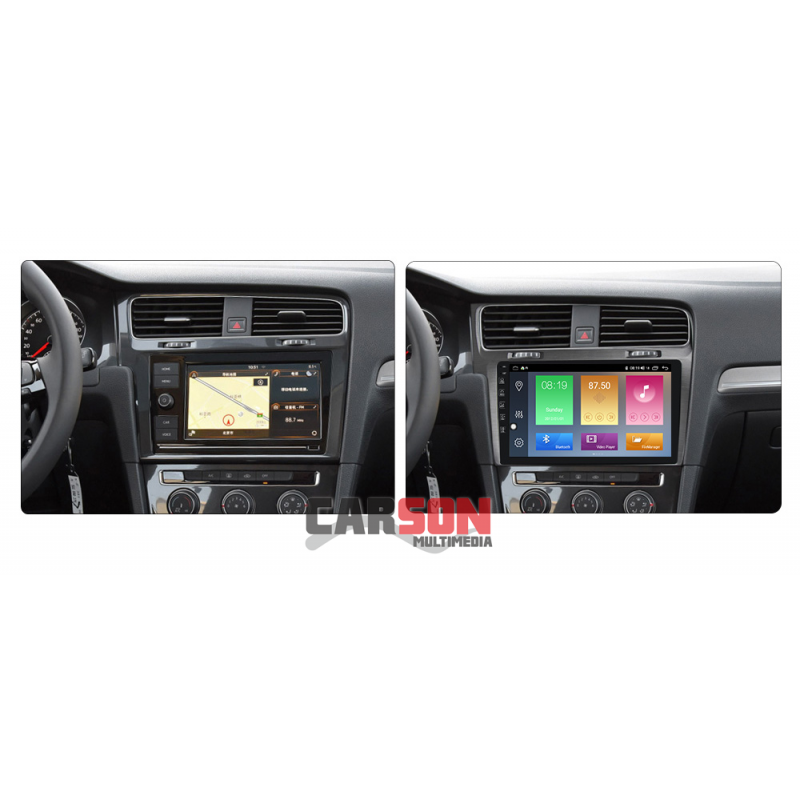 Marco Adaptador 10" Carson para VW Golf VII - Gris Cepillado 2013 - Imagen 2