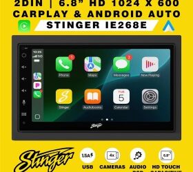 Stinger IE268E - Carplay/Android Auto sin cables