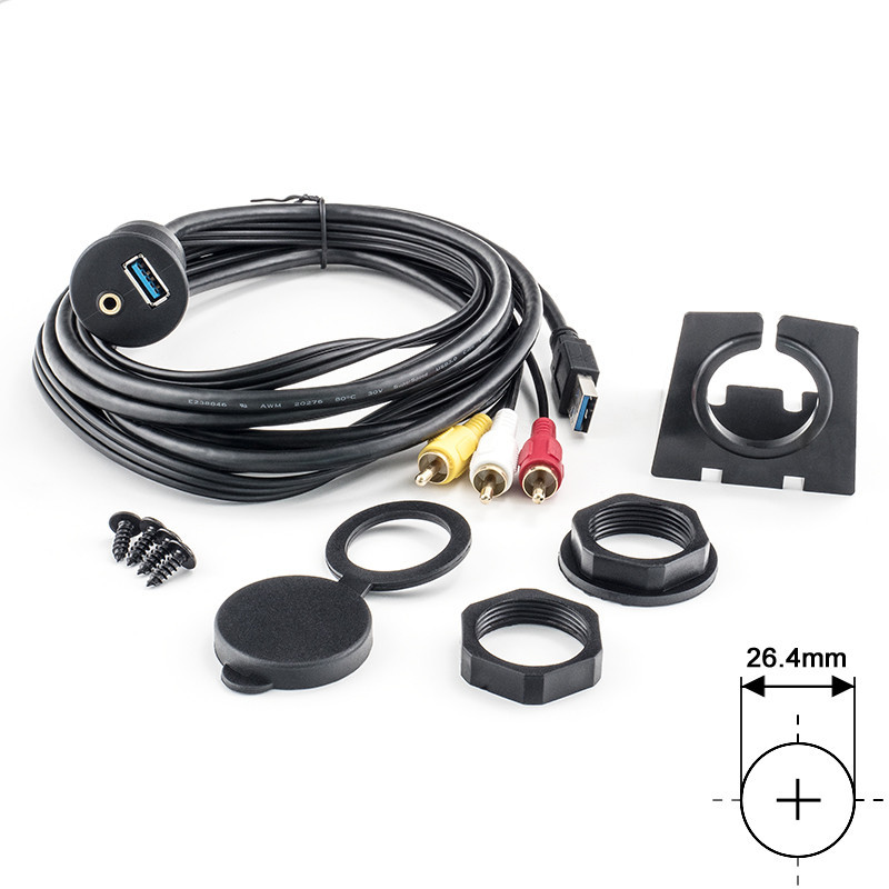 Ampire Prolongador USB - AUX 200cm XUC200 - Imagen 2