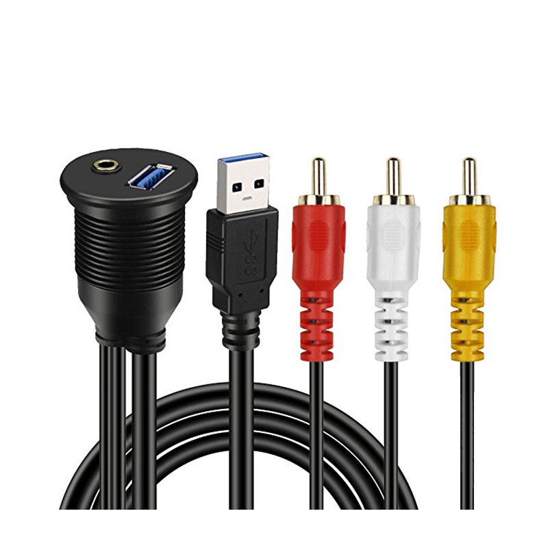 Ampire Prolongador USB - AUX 200cm XUC200 - Imagen 3