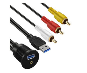 Ampire Prolongador USB - AUX 200cm XUC200