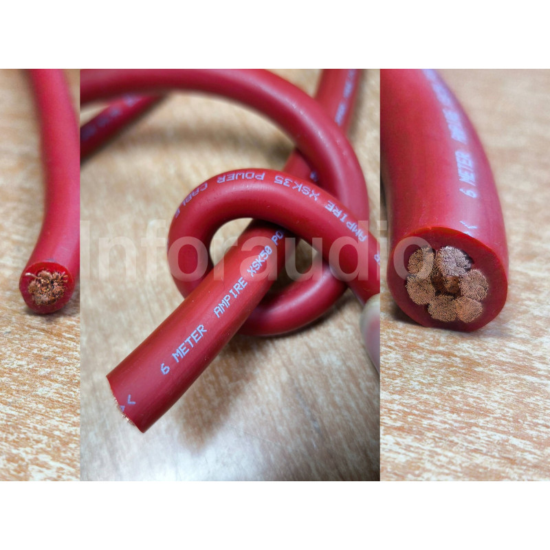 Ampire Cable Corriente Rojo XSK35 - Cobre - Imagen 2