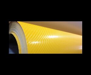 CAR-INTEGRATION Vinilo Carbono Amarillo 4D 100 x 152 cm