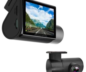 Dashcam AMPIRE de 2 canales con monitor, 4K frontal y 1080p trasero, 4G LTE, Wi-Fi y GPS