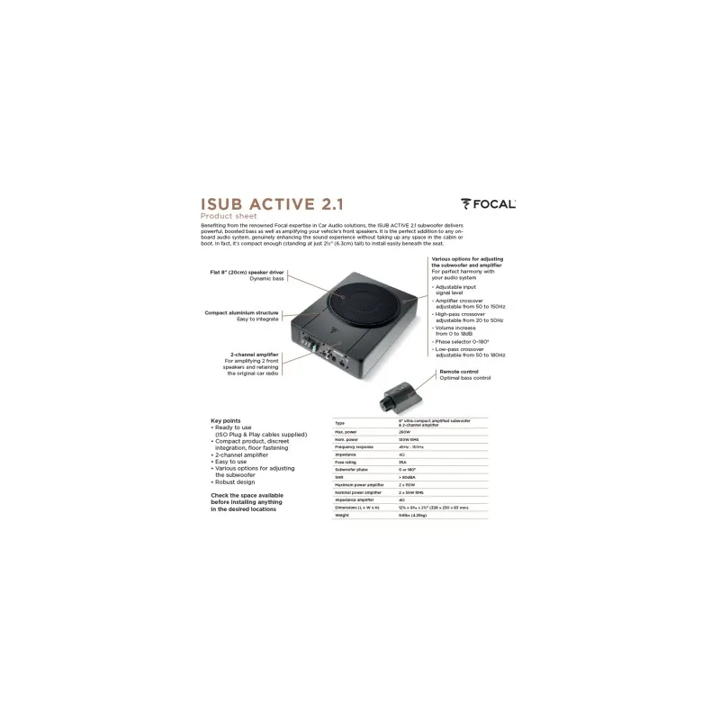 FOCAL ISUB ACTIVO - Imagen 5