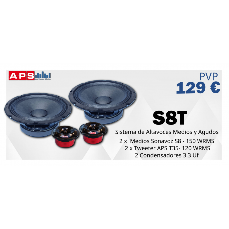 KIT APS S8T Sistema 2 Vias