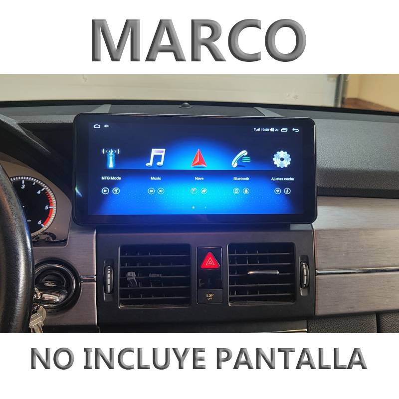 Marco Adaptador 10o12" Linux Carson para Mercedes GLK 2008-2015