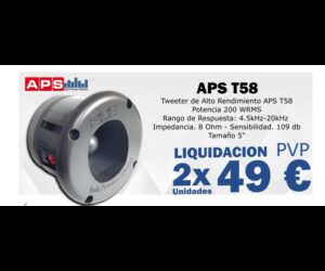 Pack 2x1 Tweeter APS T58