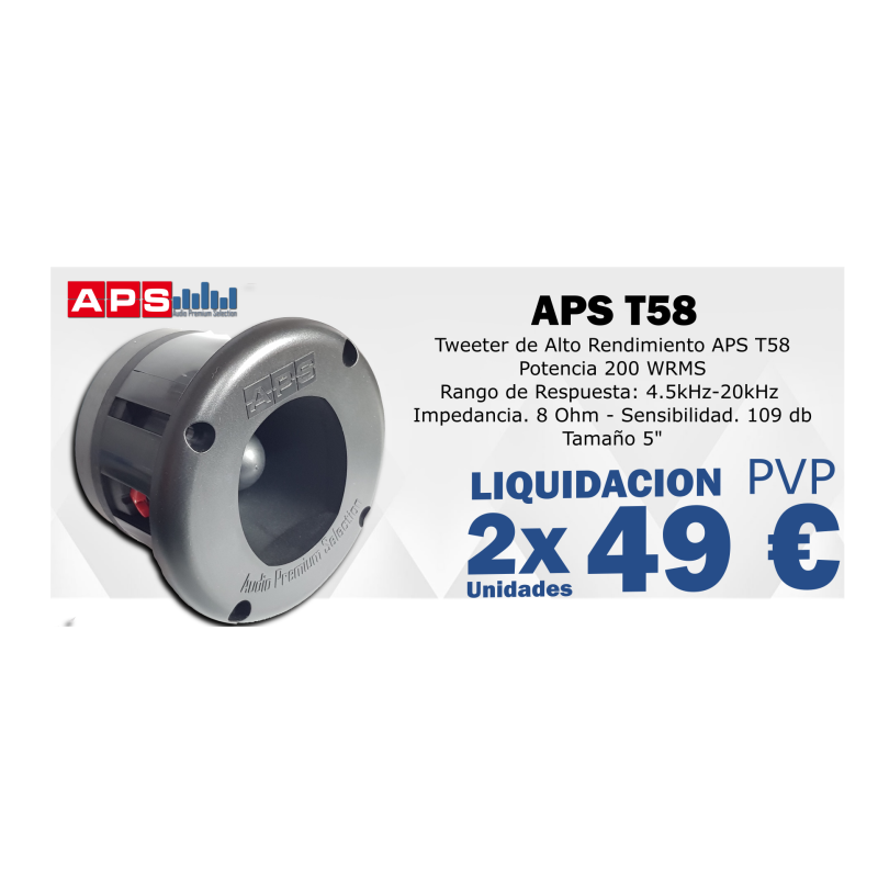 Pack 2x1 Tweeter APS T58